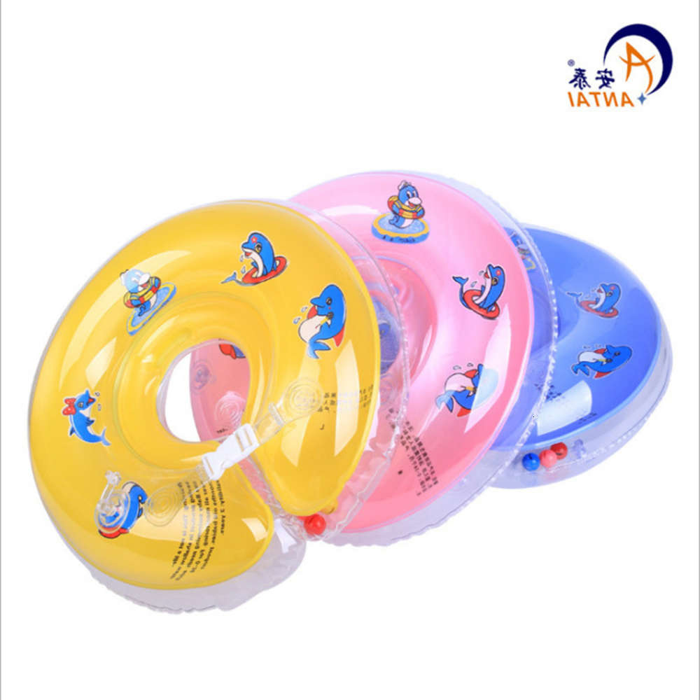 

Swimming ring Production of neck baby's inflatable ring, PVC blowing prone waist loop, TPU swimming exercise