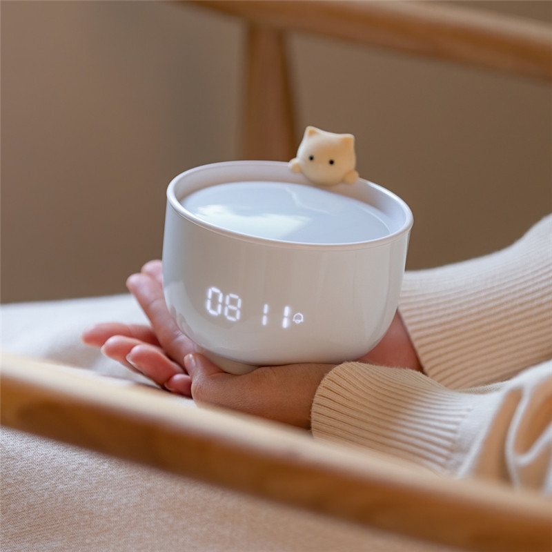 

Learning intelligent alarm clock LED Night Light USB charging lovely portable bedside multifunctional lamp with sleeping atmosphere