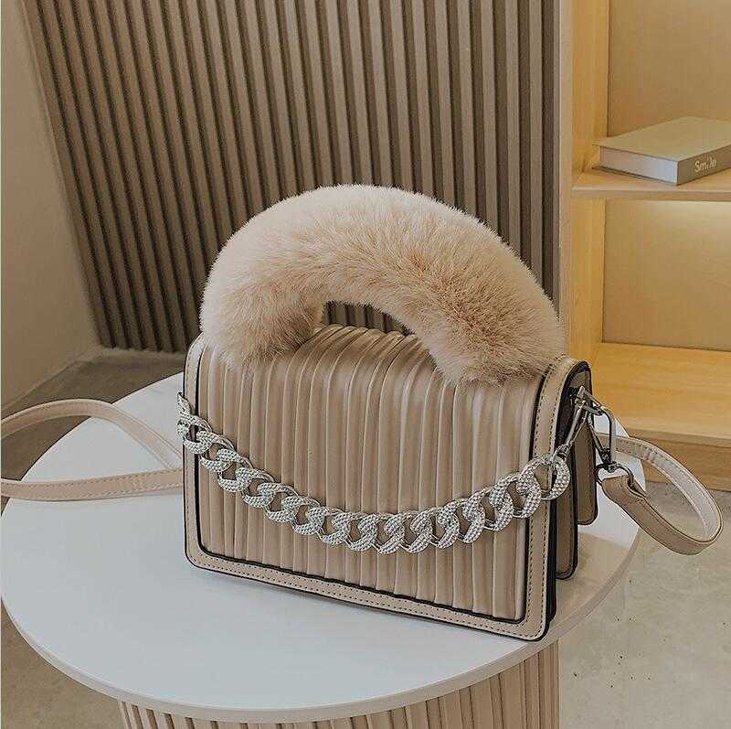 

Factory Outlet women leathers shoulder bags winter diamond fashion bag street trend striped fold handbag sweet and lovely solid color leather backpack 9 colors