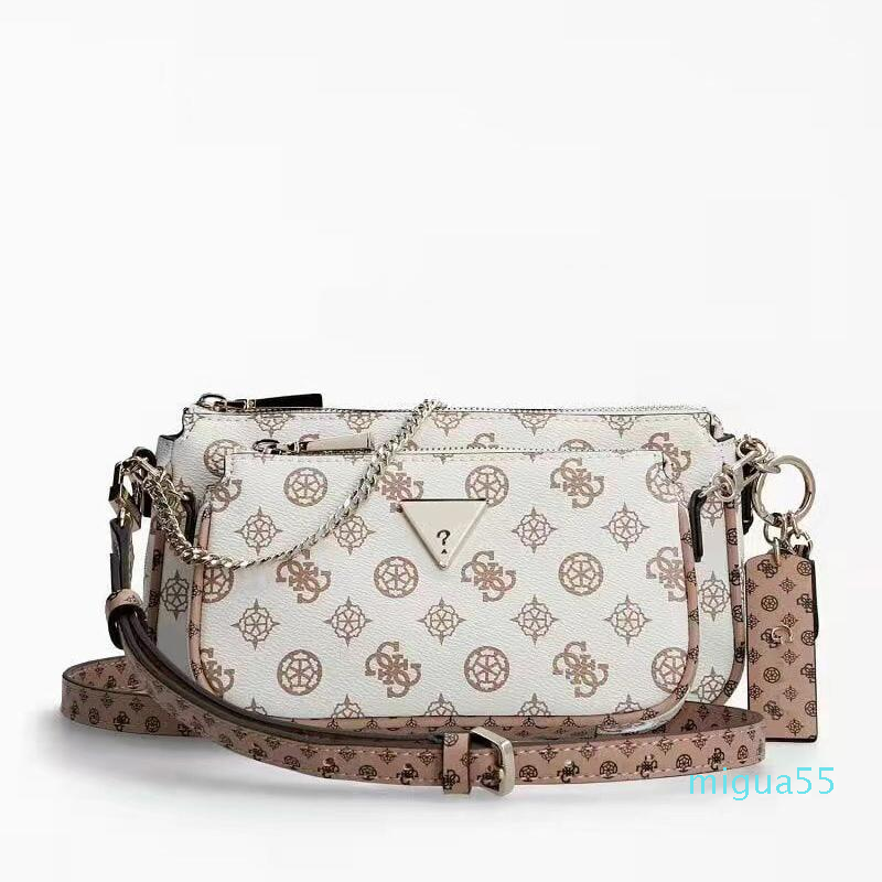 

Shoulder Bags Women Fashion Crossbody Bag Brand Designer Casual Solid Colors Printing Messenger Handbag Single, Black and white