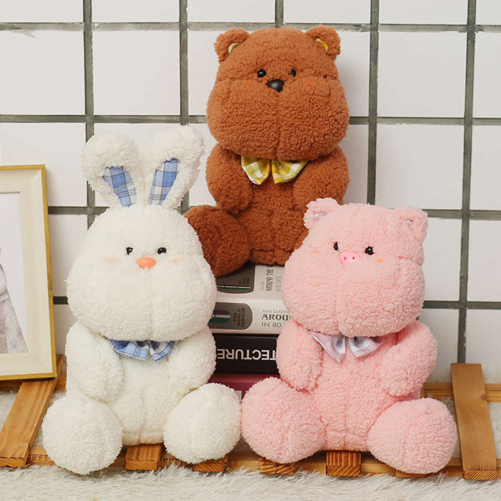 

Cartoon cute teddy bear doll baby comforting plush toy gift for children, Blue