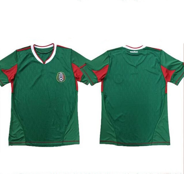 

2010 MEXICO Retro Soccer Jerseys World Cup Home #11 MORALES #9 CHICHARITO #10 C.BLANCO #4 R.MARQUEZ Football Shirts uniform, 2010 home
