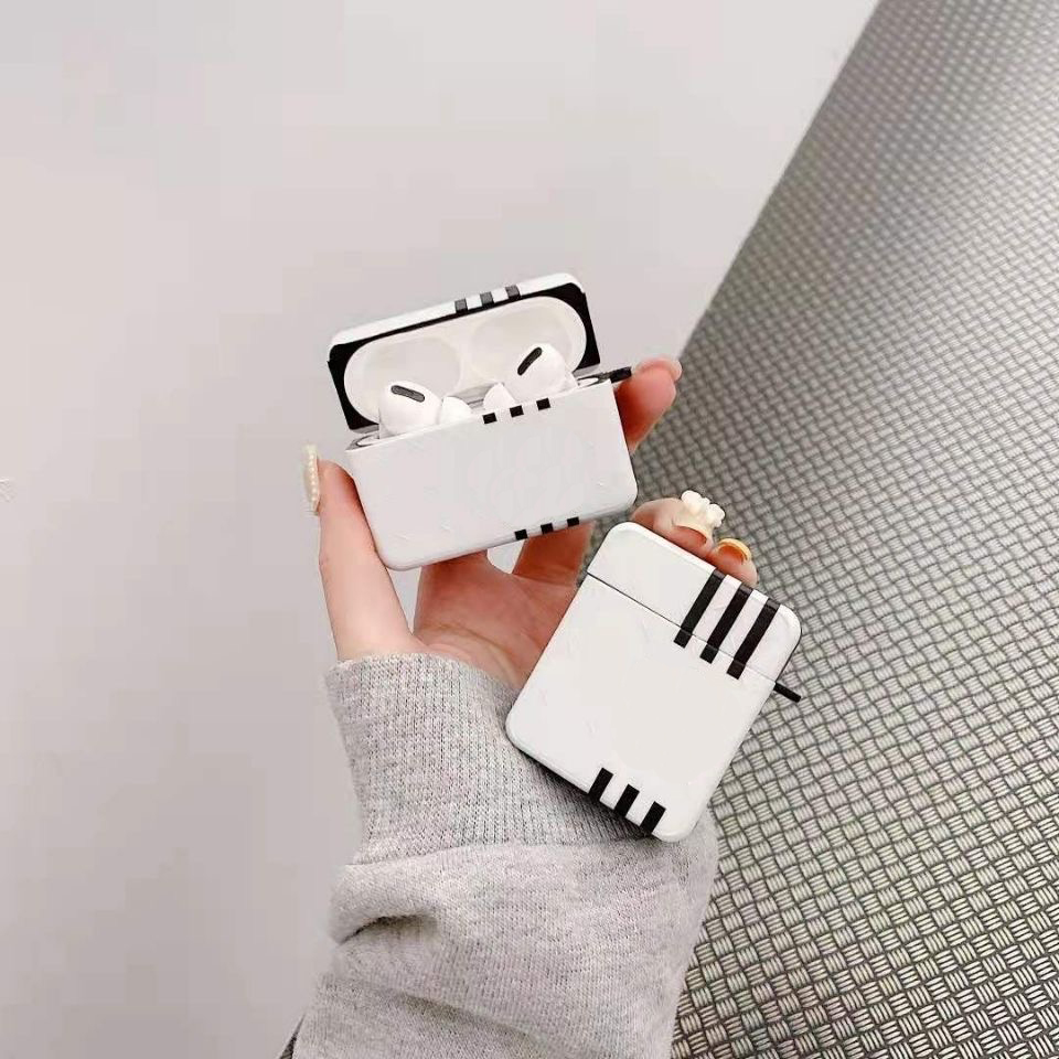 

Luxurys Airpods pro 1 2 / 3 designers Airpod cases high quality fashion black and white solid color simple Wireless Bluetooth earphones prot