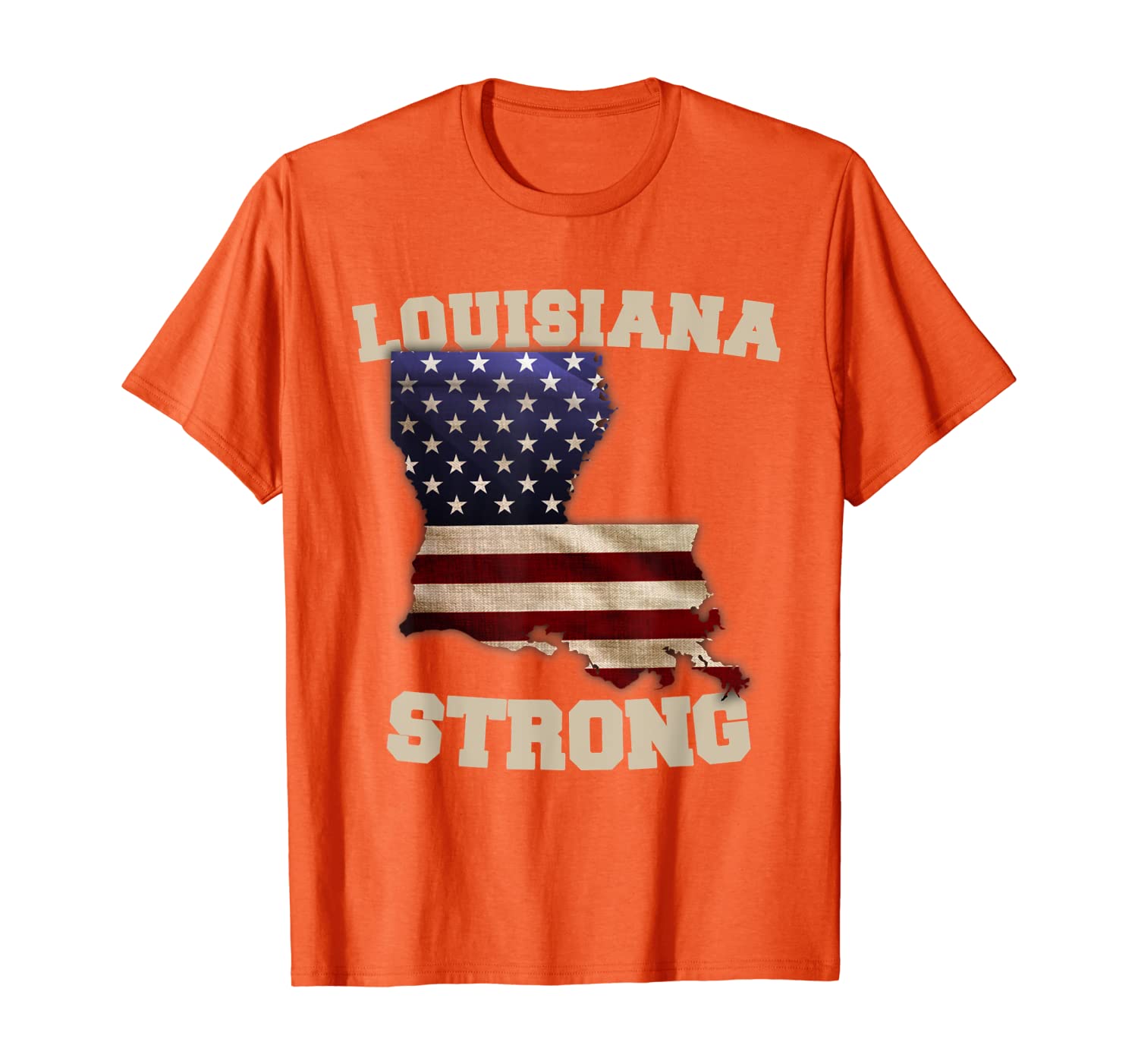 

Louisiana Strong T-Shirt -Proud Louisiana tees, White;black