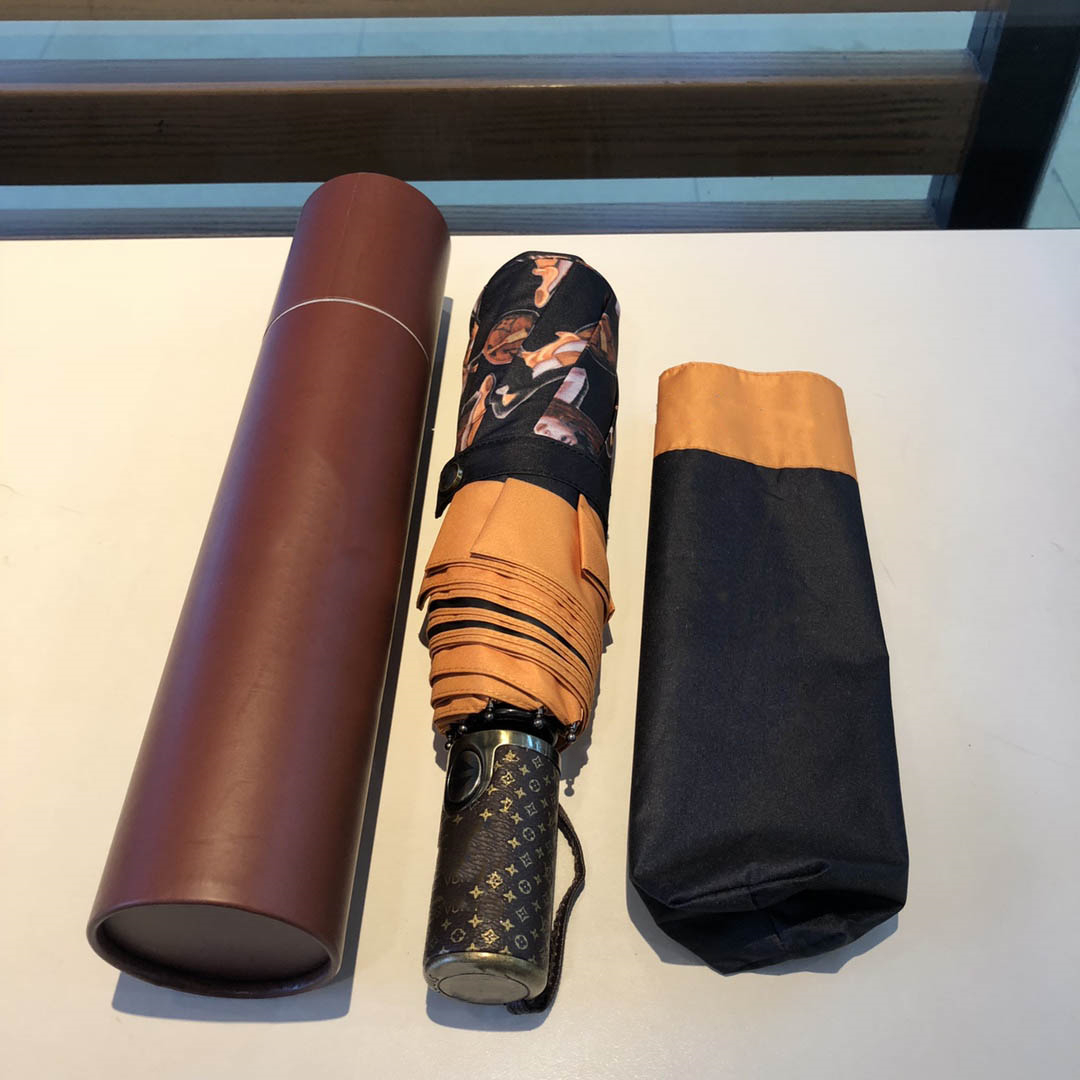 

Fully automatic folding umbrella Hipster High grade with Box Outdoor Travel Sun Protection Rainproof Multifunction Umbrellas, See details