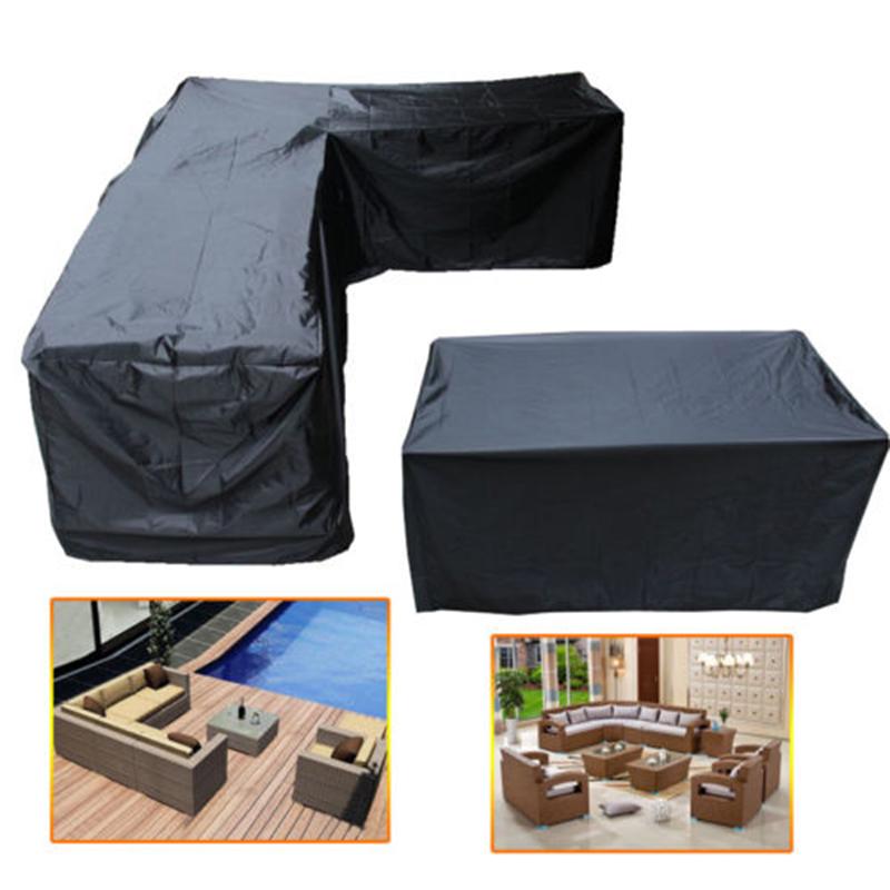 

Chair Covers Corner Outdoor Sofa Cover Garden Rattan Furniture V Shape Waterproof Protect Set All-Purpose Dust