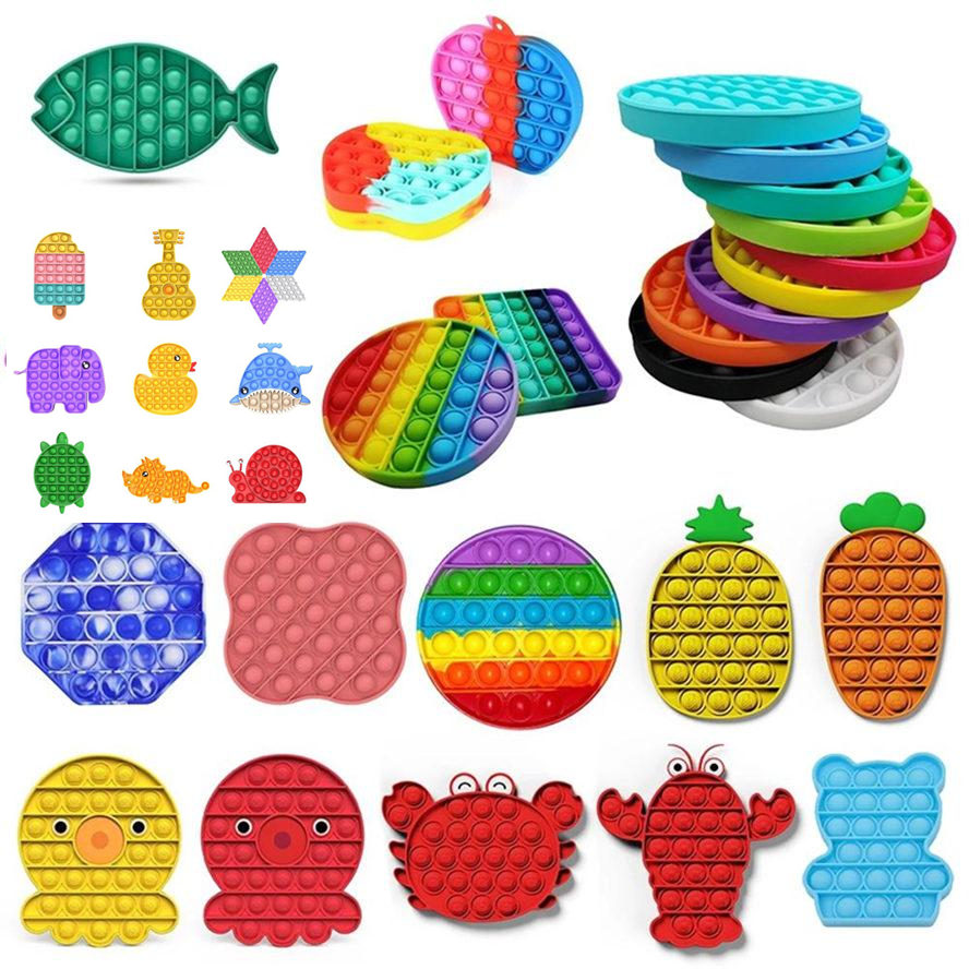 

Express Push Fidget Toy Bubble Sensory Autism Special Needs Stress Reliever Squeeze Sensory Toy for Kids Family