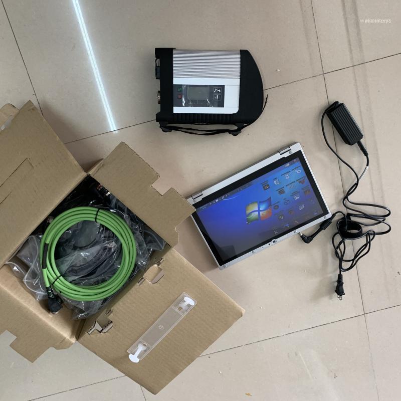 

Diagnostic Tools Quality And Factory Price Full Chip PCB MB SD C4 Star Diagnosis With 4g Cf-ax2 Laptop For Cars Trucks Buses 12V & 241