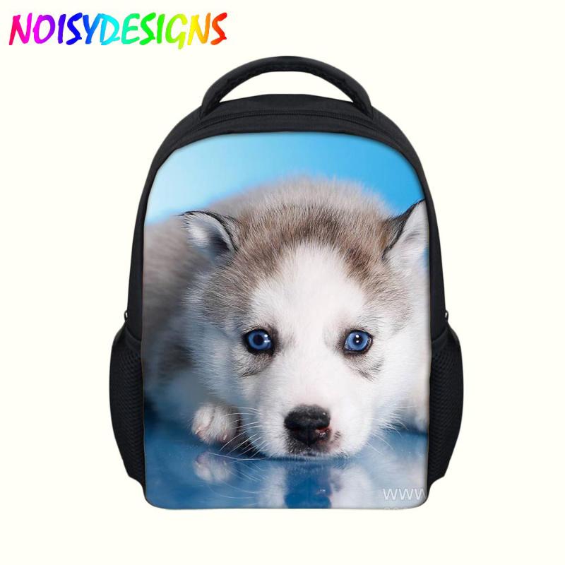 

Kids School Bag Husky Dog Backpack Boys Girls Orthopedic Supplies Animals Rugzak Drop Mochila Bolsa Bags