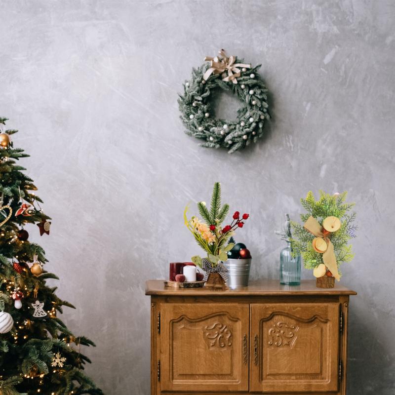 

Christmas Decorations Party Supplies Home Decor Room Decoration Ornaments Xmas Artificial Plants Tabletop Mini Tree