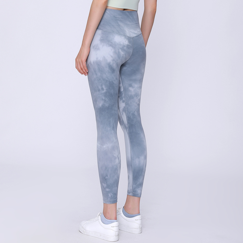 

Women High Waist Tie Dye Buttery-soft Yoga Naked-feel Squat proof Leggings Tummy Control Workout leggings 4 Way Stretch tight, Tie dye black