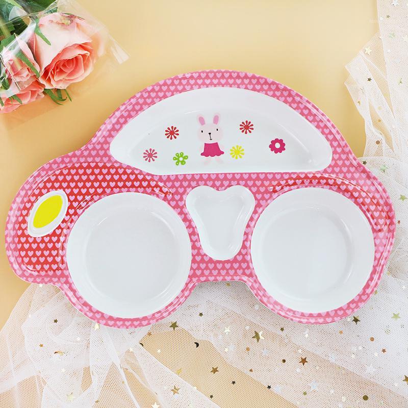 

Flatware Sets Kids Cartoon Children Dinnerware Set Plates And Bowls Anti- Melamine Tableware For Baby Car Cute1