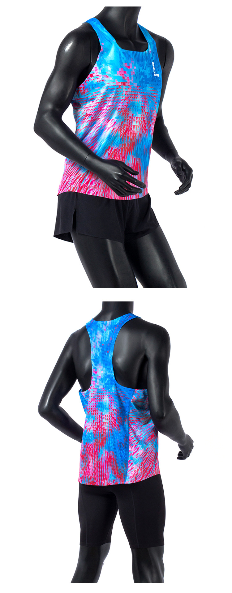 

Badiace Diamond Man Fast Running Speed One Piece Suit Professional Athlete Leotard Track Field Singlet Customizable1, Blue