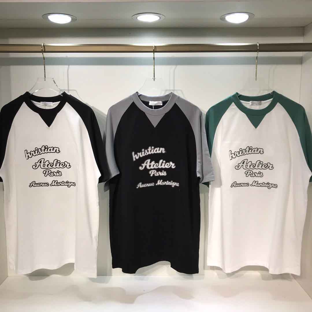 

2021ss spring and summer new high grade cotton printing short sleeve round neck panel T-Shirt Size: -l-xl-xxl-xxxl Color: black white 2nbf655gw