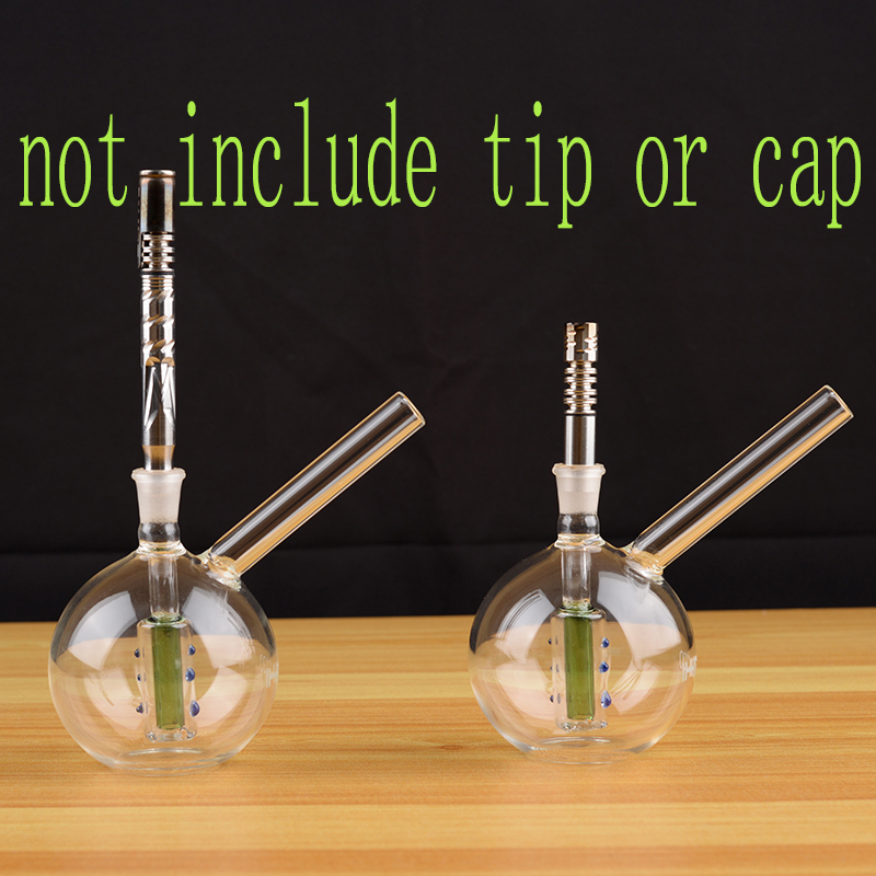 

ihit 420 smoking globe bong water Bubbler filter with stainless 10mm joint dapter for DynaVap tips