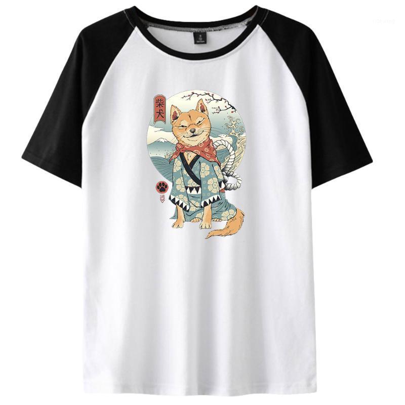 

Men's T-Shirts Japanese Fashion Printing Tshirt O-Neck Raglan Women Summer Short Sleeve Unisex Streetwear Clothes, As picture
