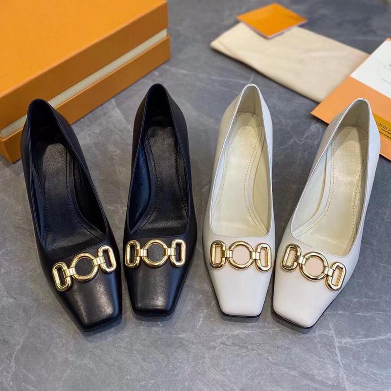 

Sandals Designer Rotary Pump High Heels Plain Leather Ladies Party Eye-Catching Style Office Goddess Shoes For Women 2021, Black