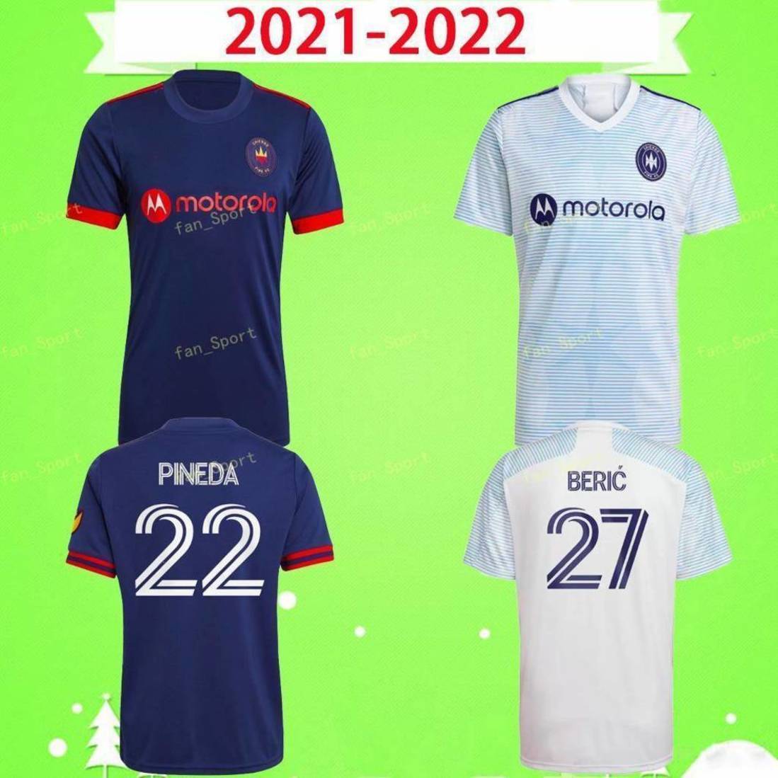 

2021 2022 Chicago Soccer Jerseys CALVO MEDRAN PINEDA BERIC home away MLS Fire FC 21 22 football shirt, Black;yellow