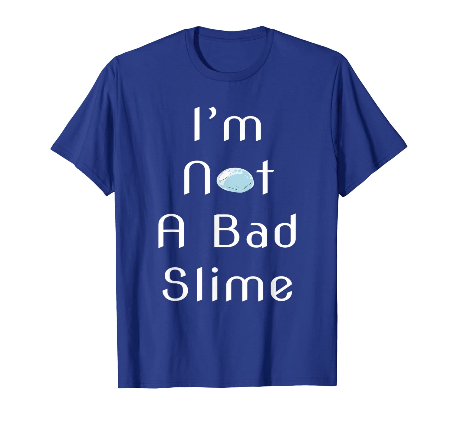

i'm not a bad slime - anime t-shirt, White;black