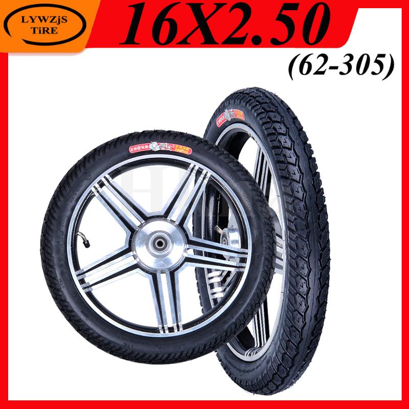 

Motorcycle Wheels & Tires E-bike 16x2.50 Tire Inner Tube Outer Tyre For Electric Vehicle 16 Inch CST Wear Resistant
