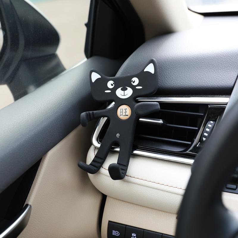 

Cell Phone Mounts & Holders Universal 4.0-6.0 Inch Car Gravity Vent Mobile Holder Cartoon For Smart GPS 2021