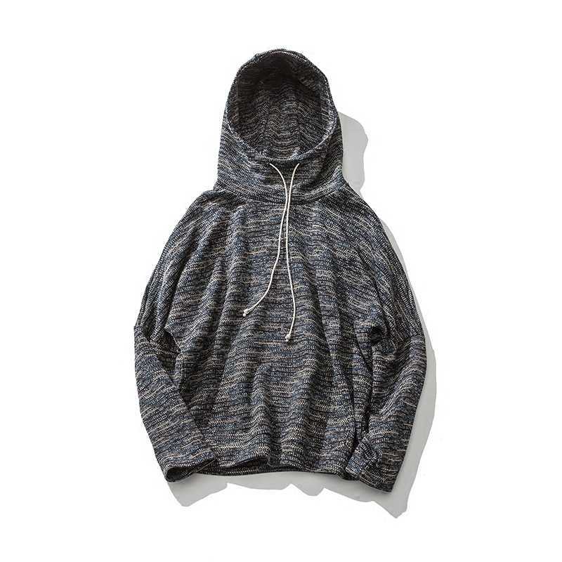 

Japan Harajuku Hooded Sweater Coat Men Fashion Knitting Pullover Hoodies Sweaters Male Casual Clothing High Quality 210603, Red