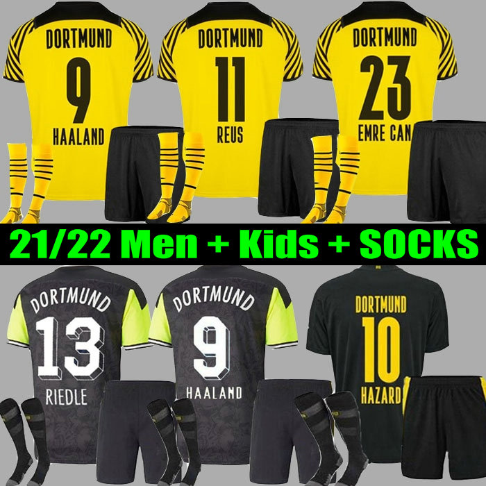 

Men+ Kids kit 21 22 Borussia HAALAND dortmund soccer jersey 2021 2022 fourth football shirts BELLINGHAM SANCHO HUMMELS BRANDT REUS 4TH maillot de foot, 21/22 home + ucl patch