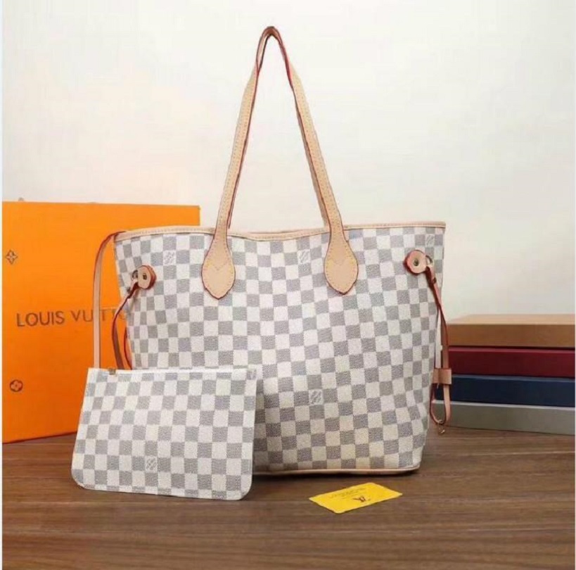 

LVLOUISVITTON 2pcs/set High Qulity Classic Luxurys Designers Bags Womens Handbags Flower Ladies Composite Tote PU Leather Clutch