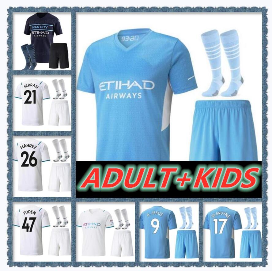 

FANS Player 21 22 GREALISH soccer jersey STERLING mANchesTEr FERRAN MAHREZ DE BRUYNE foden 2021 football shirts MAN men kids T socks RÚBEN CITY kits G.JESUS BERNARDO TOP