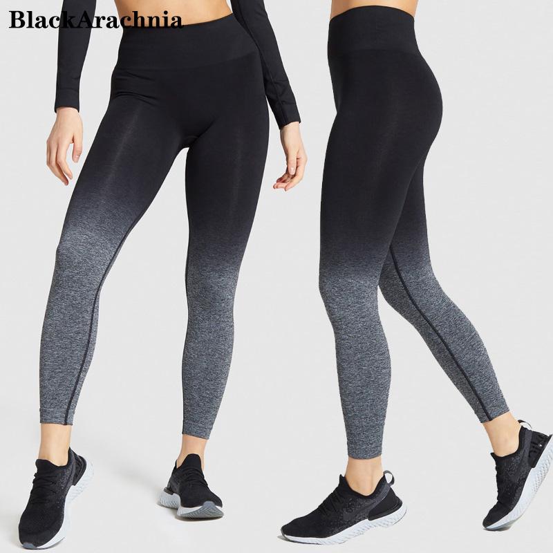 

Women's Leggings Gym Seamless Casual Women Sport Slim Fitness Workout Leggins Pants Ladies Black