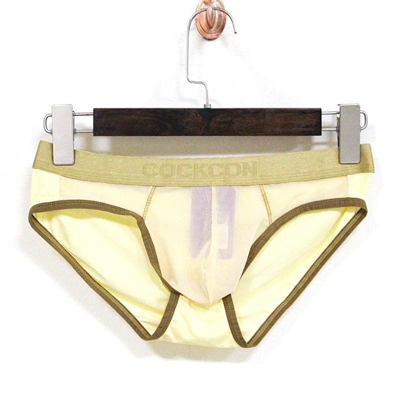 

Underpants Cockcon Underwear Men Transparent Briefs Mens Mesh Shorts Spandex Lingerie Panties Cueca, White