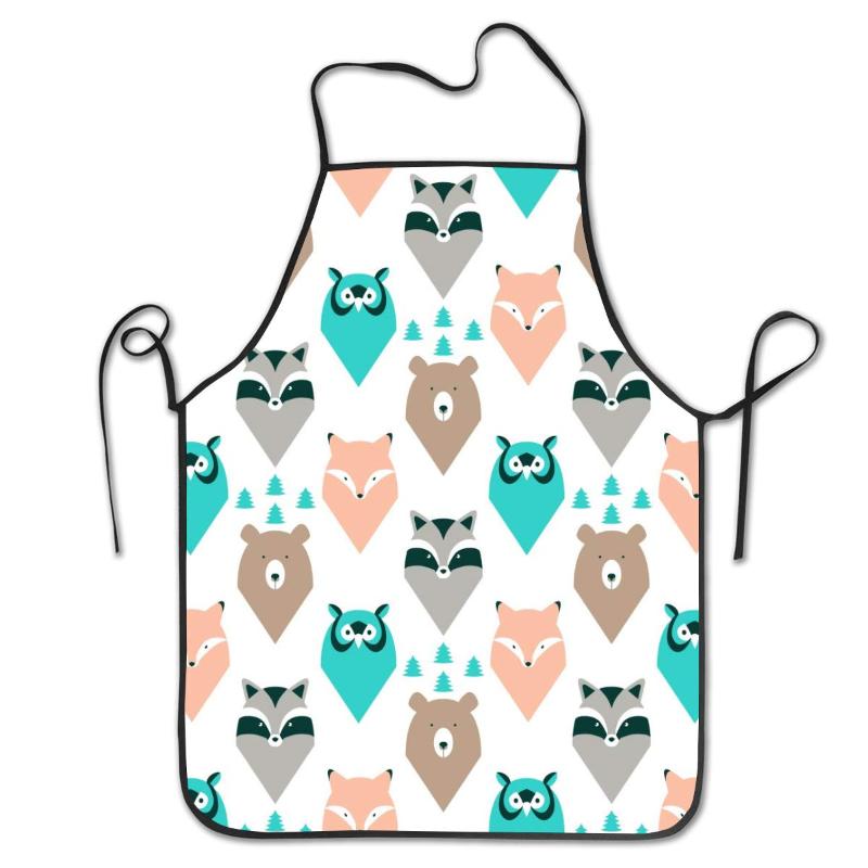 

Wild Animals Cooking Kitchen Baking Gardening Haircut Cute Apron Funny Bib Aprons For Women Men Chef