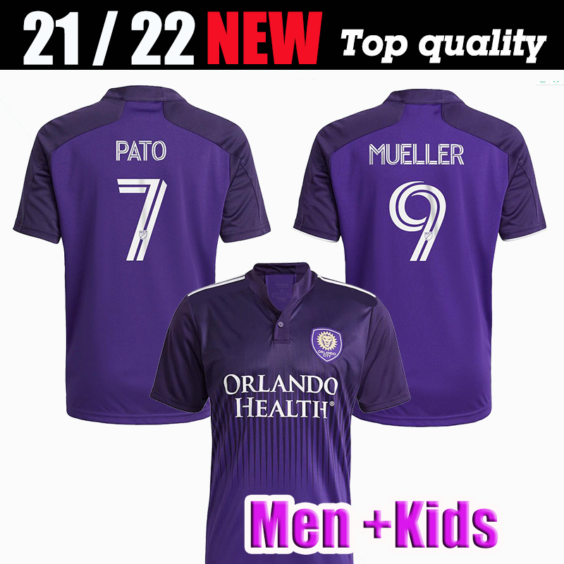 

2021 Orlando City Mens SC Soccer Jerseys MOUTINHO RUAN MUELLRUANER AKINDELE DWYER NANI JANSSON Away Football Shirt Short Sleeve Uniform