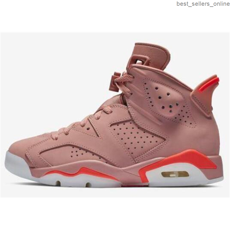 Better Quality 6 Millennial Pink Basketball Shoes Mens Women 6s Aleali May Sports Sneakers New With Box