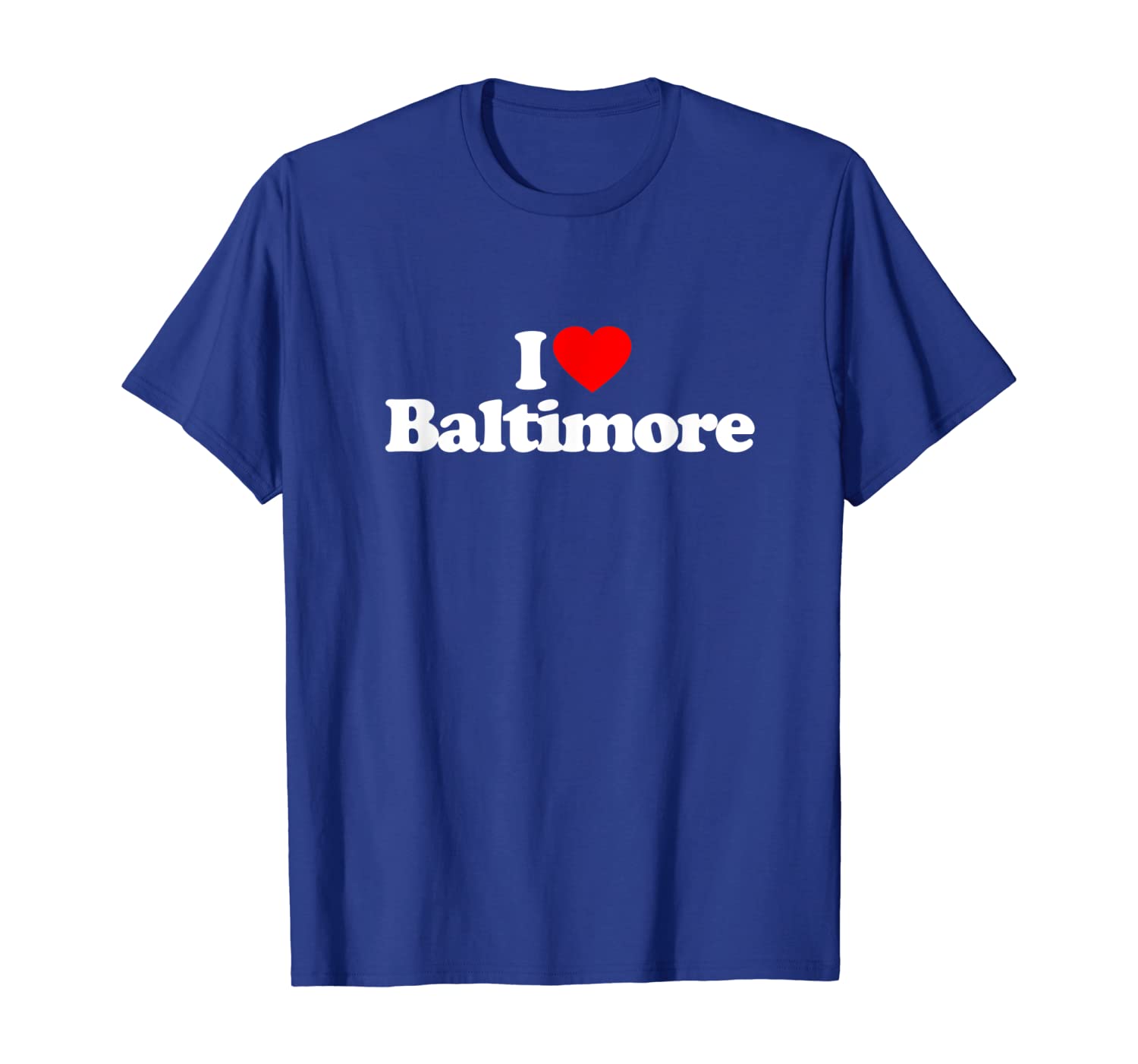 

I Love Baltimore Heart Souvenir Funny T-Shirt, White;black