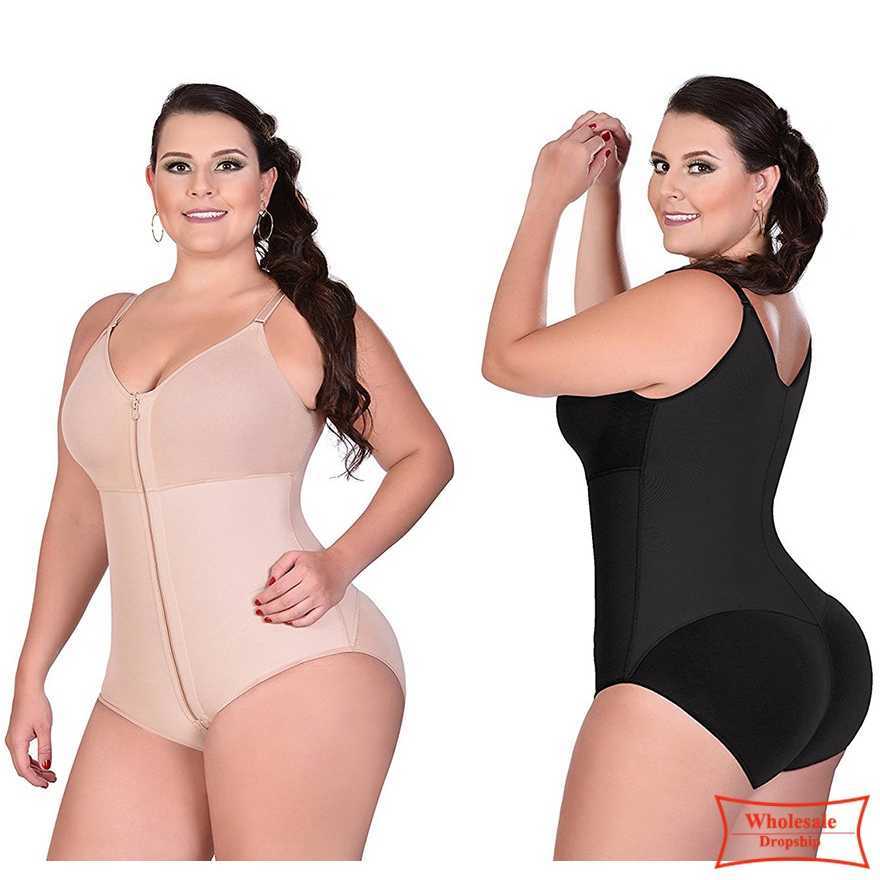 

Ladies Full Body Shapewear Waist Trainer women Sexy bodysuit Slimming Corsets control Lingerie bodyshaper butt lifter Underwear, Black