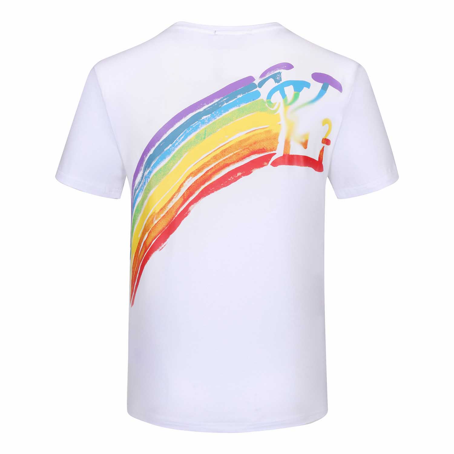 

2021ss Men Designer T Shirt with Letters Fashion Summer Tee Shirts for Women Casual Short Sleeve Homme Clothes 2 Styles, White;black