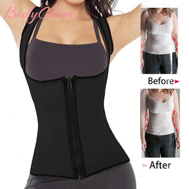 

Women' Shapers Women Weight Loss Shapewear Waist Trainer Push Up Vest Tummy Belly Girdle Body Shaper Corset Plus Size Firm, As pic