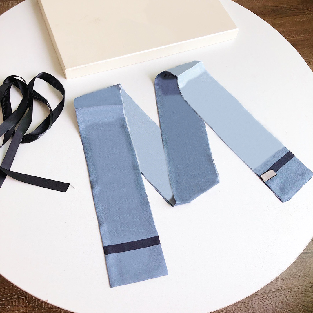 

2021 Women's fashion scarf designer brand headband high quality silk scarves alphabet scarfs retro simple style size 120*8cm