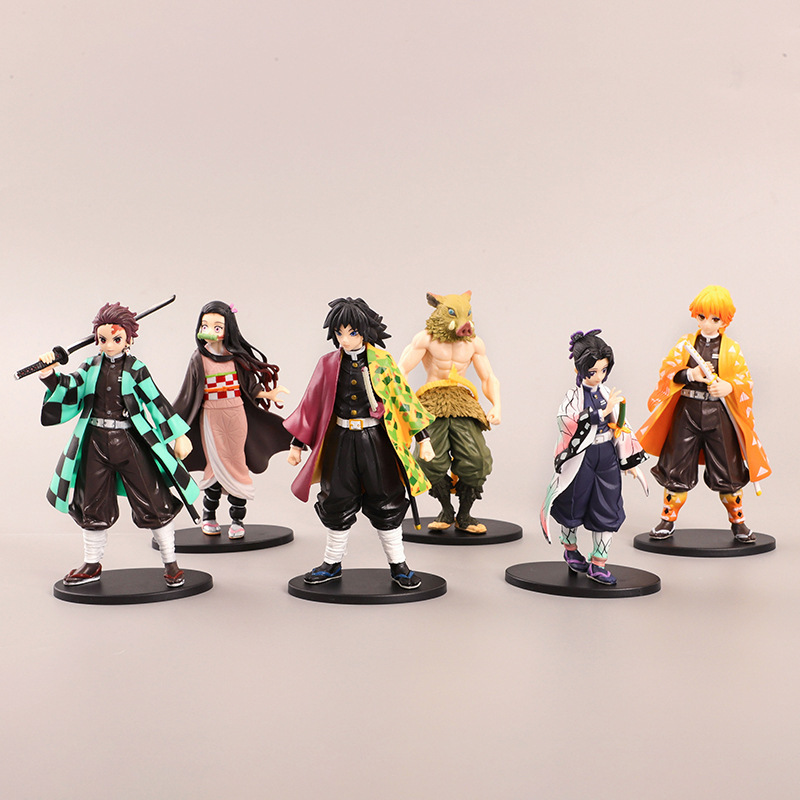 

Anime 16CM Demon Slayer Kimetsu no Yaiba figure Kamado Tanjirou Action Figure Agatsuma Zenitsu Nezuko Warrior PVC Model Toys