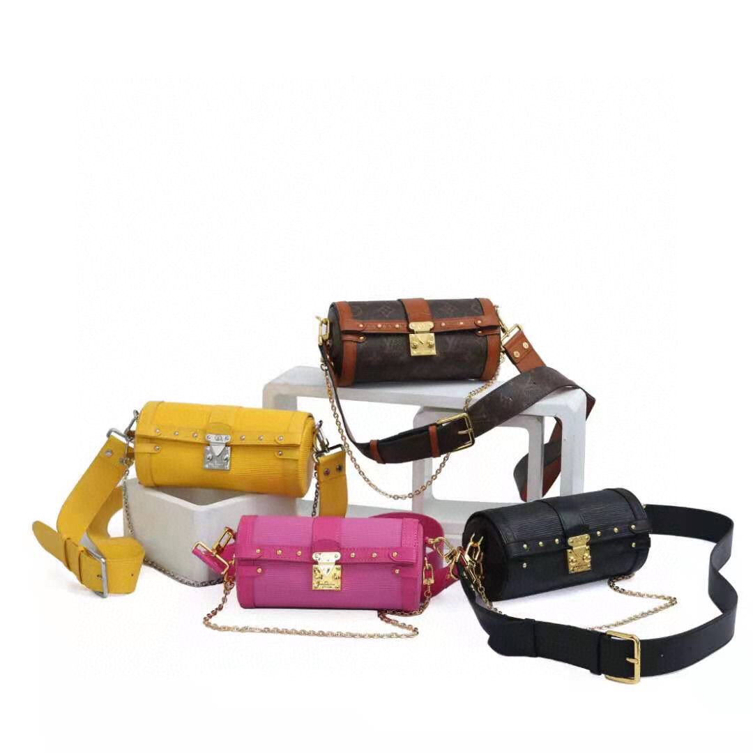 

Luxurys Designer Top quality Louis vuitton shoulder bag hobo women Papillon Trunk tote men Genuine leather free handbag MON0GRAM 3 pcs Cross