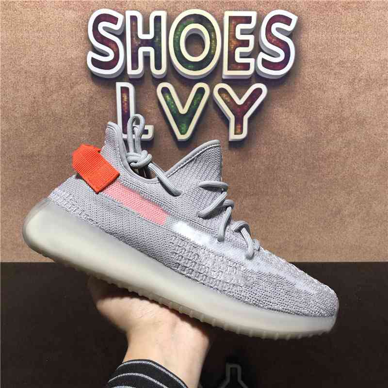 Top Quality Hommes Femmes Boost Chaussures de course Perles Pierre Queue Cinder Cinder 3M Statique Reflective Mesh respirant Mens Entraîneurs Sne