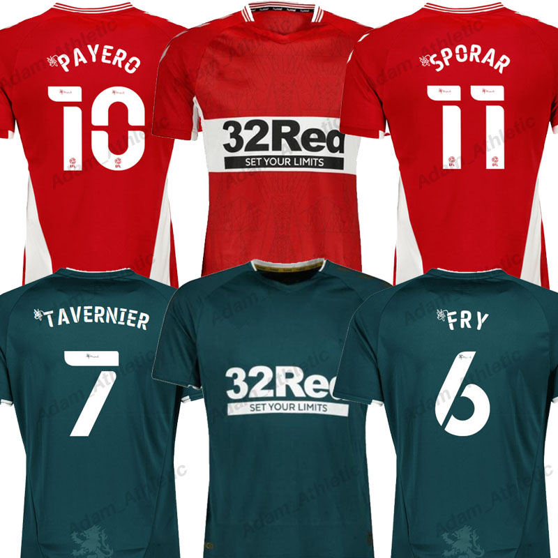 

Middlesbrough Soccer Jerseys Home Away men kids Kits 2021/22 FRY SPORAR PAYERO jersey MCNAIR LEA-SILIKI TAVERNIER DIJKSTEEL BOLA football shirts Quick-drying S-2XL, 21-22 away kids