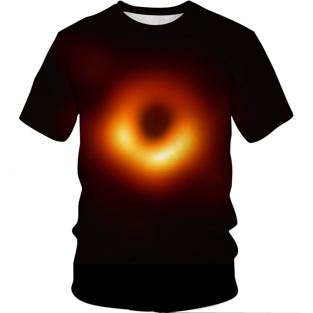 

Men' T-Shirts Fashion 3D Print Women Men Space Black Hole Tshirt Summer T-shirt Hip Hop Pullover Harajuku Short Sleeve X1853, 1#