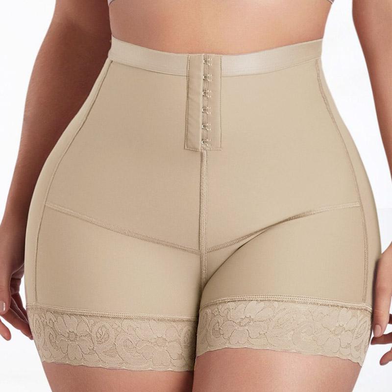 

Women' Shapers Double Compression High Waist BuLifter Sheapwear Booty Shaper Mujer Skims BBL Post Op Supplies Fajas Panty BuPlug, Beige