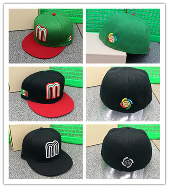 

2021 Gorros ajustados de México para hombre y mujer, gorras de béisbol geniales, Hip Hop plano, en blanco, totalmente cerradas, novedad de 2020