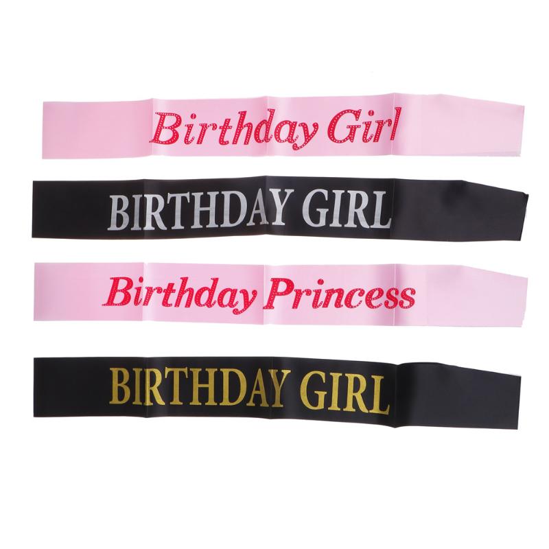 

Party Decoration 1pcs Birthday Sash Brooch Princess Girl Ribbon Fun Gift Souvenirs Favor Event Supplies