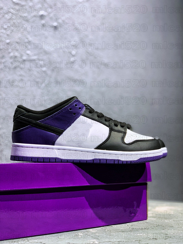 

Low Court Purple White Skateboard Dunks Shoe Black Toe Designer Sneaker Mens Womens Outdoor Trainer SB Dunky Casual Sports Shoes, No shoes
