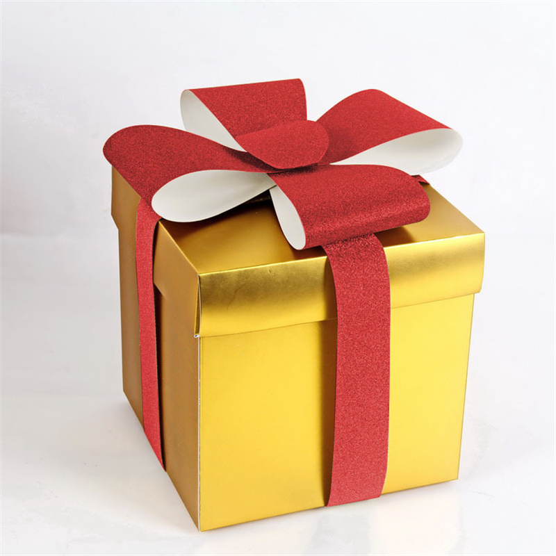 

Christmas Decorations 25cm 9.8inch Color Surprise Box Holiday Decoration Paper Gift Box Christmas Tree for Family Gathering and Party