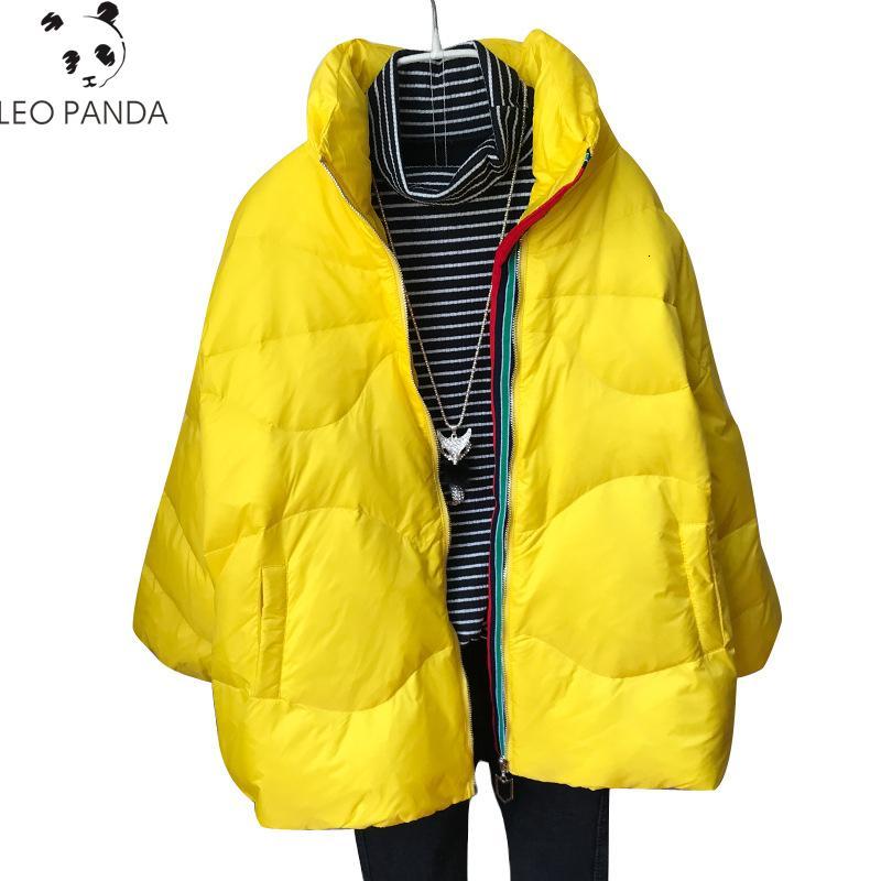 

Women's Down & Parkas Fashion Winter Short White Duck Jacket Female Light Stand Collar Thick Feather Coat Warm Casual Large Size O, Black